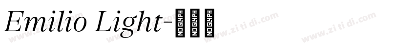 Emilio Light字体转换